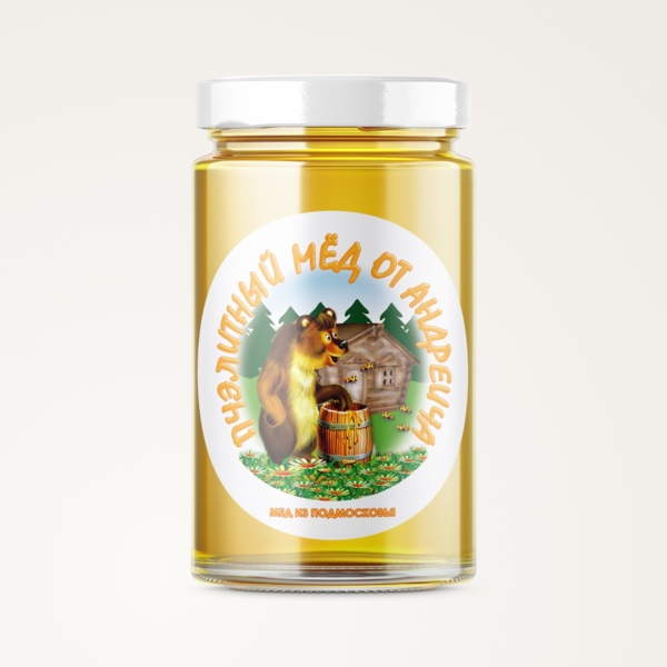 Этикетка «Мёд от Андреича»