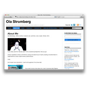 Сайт финансового аналитика Ola Stromberg-а